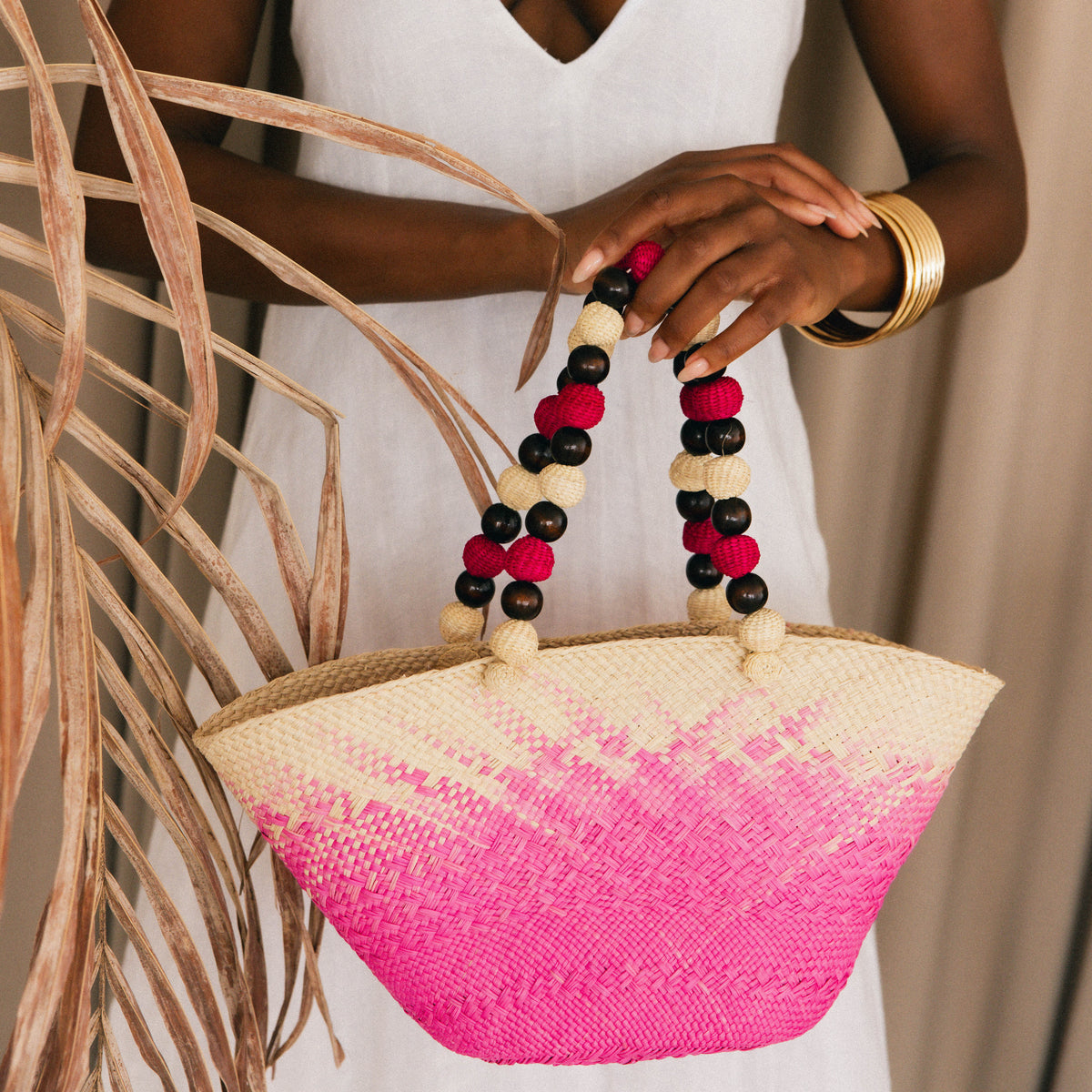 Pink Ombre Market basket – Soraya Hennessy