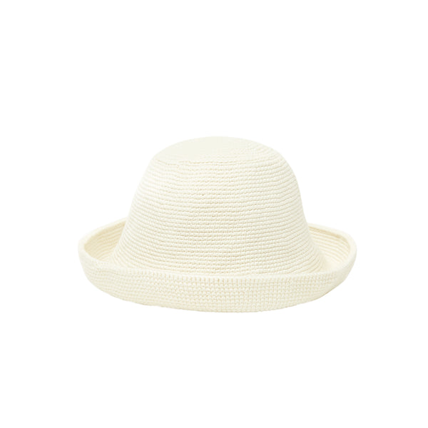 White Crochet Bucket Hat – Soraya Hennessy