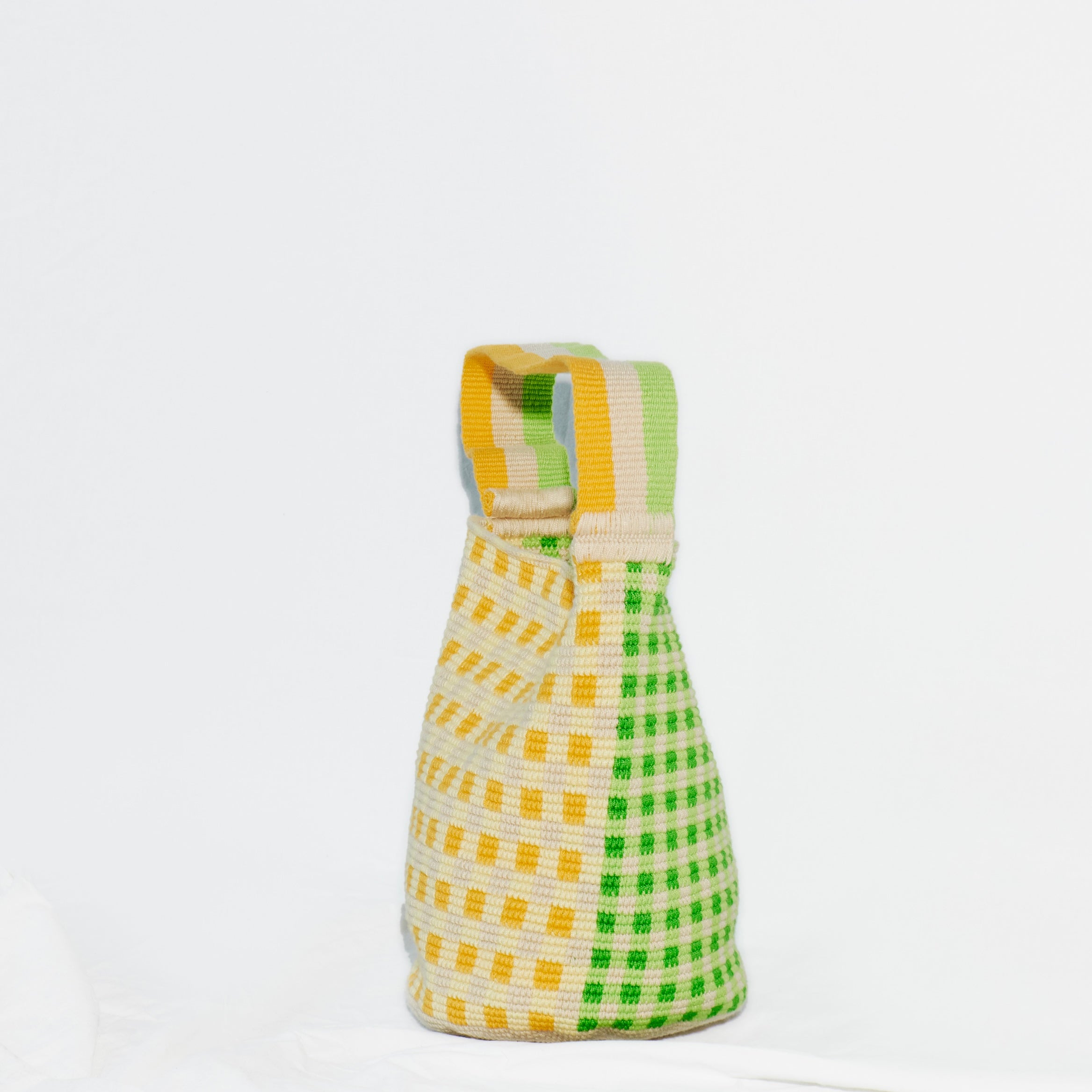 SH x Saylor | Green & Yellow Gingham Bucket bag – Soraya Hennessy